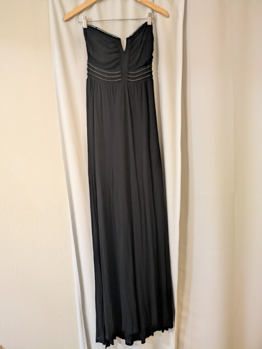 Guess Strapless Black Maxi Summer Dress